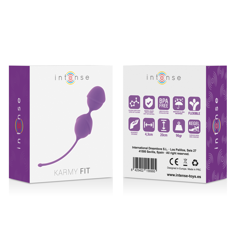 Bolas de Kegel de silicone INTENSO KARMY FIT -Roxo - sentimentosocultos