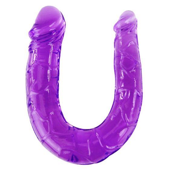 Dildo duplo flexível púrpura - sentimentosocultos