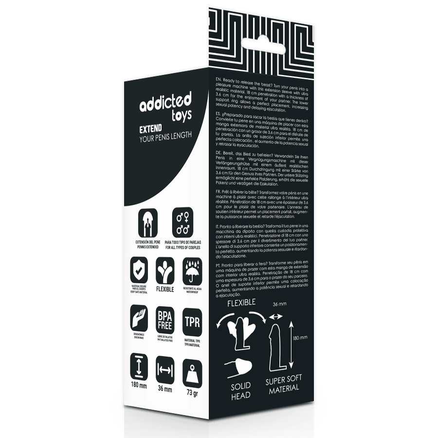 Extensor de pénis ADDICTED TOYS - sentimentosocultos