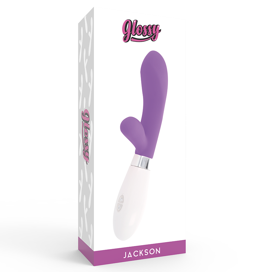 Vibrador Massajador de coelho GLOSSY JACKSON - Roxo - sentimentosocultos
