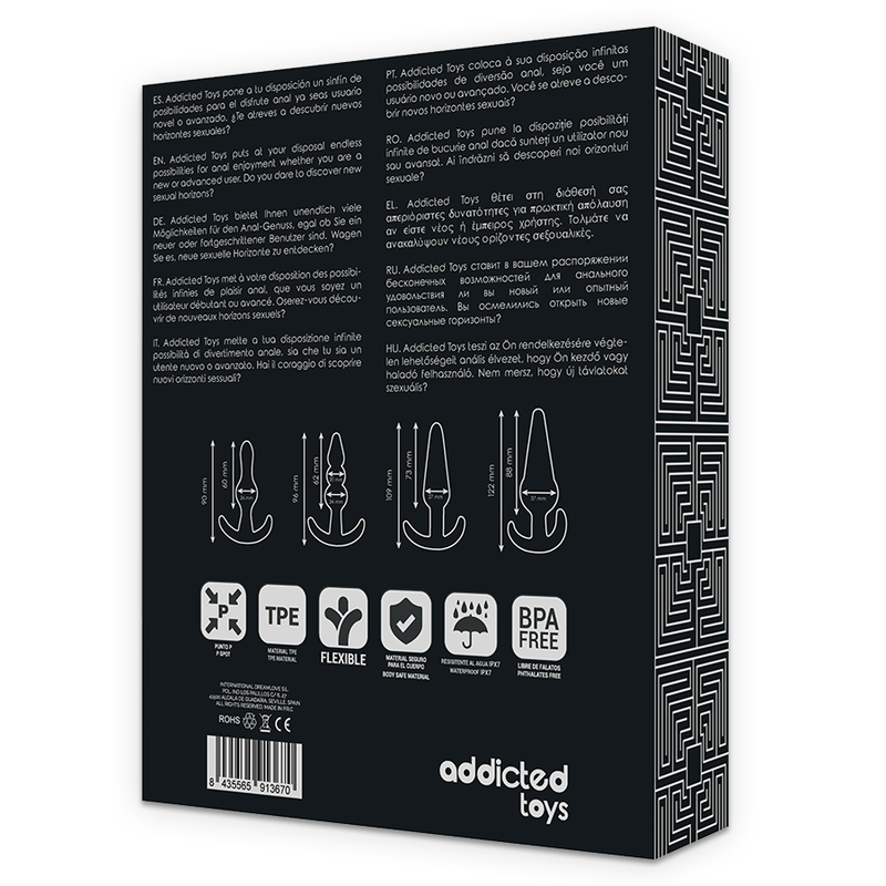 Set de 4 Plugs anais TOYS TOYS - sentimentosocultos