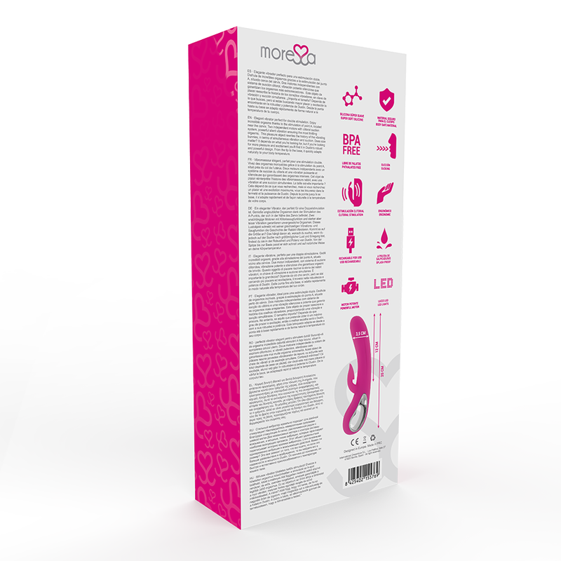 Vibrador de Silicone Premium MORESSA DUSTIN - Recarregável - sentimentosocultos