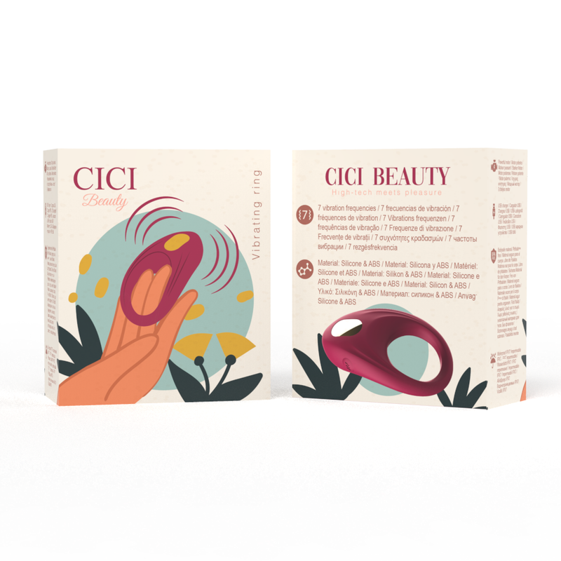 Anel vibrador de silicone premium CICI BEAUTY™ - sentimentosocultos
