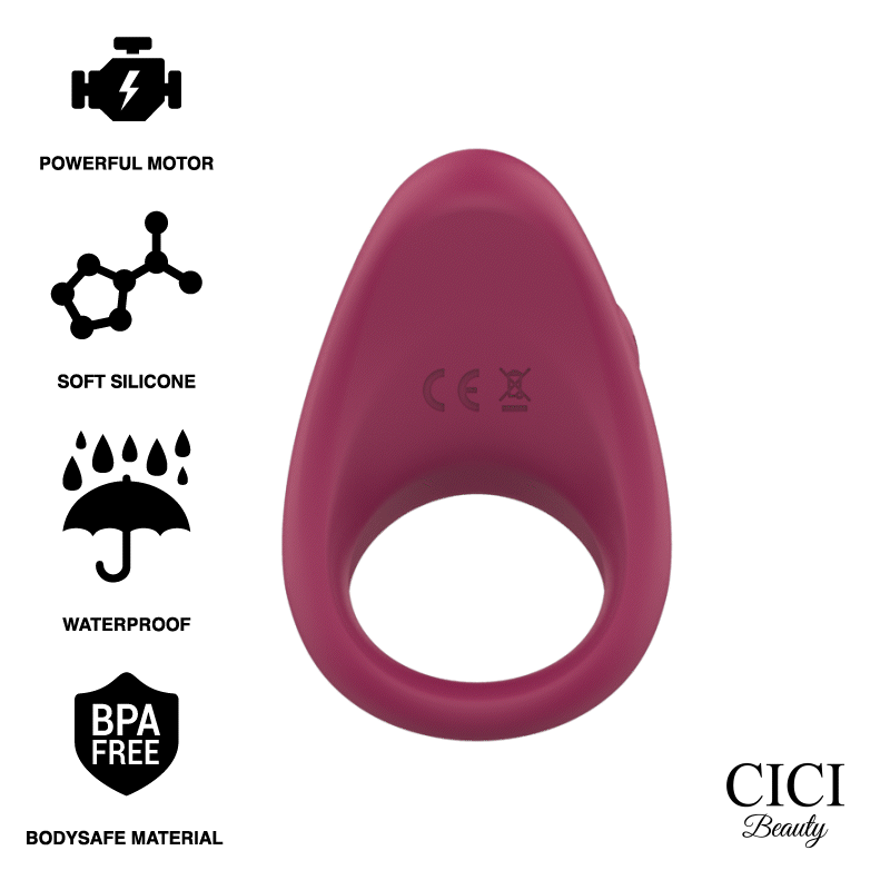 Anel vibrador de silicone premium CICI BEAUTY™ - sentimentosocultos