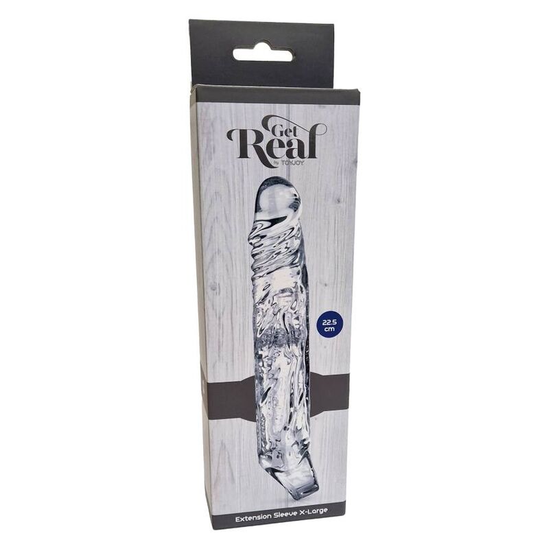 Extensão de Pénis GET REAL - 22,5 Cm TRANSPARENTE