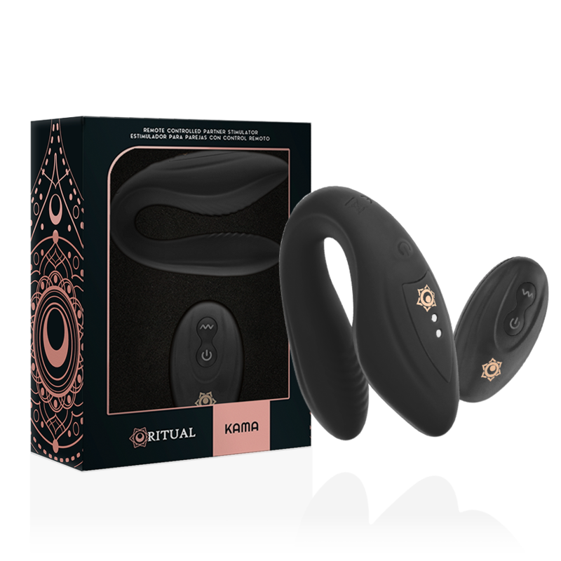 Vibrador para casais com controlo remoto - RITHUAL KAMA AZABACHE - sentimentosocultos