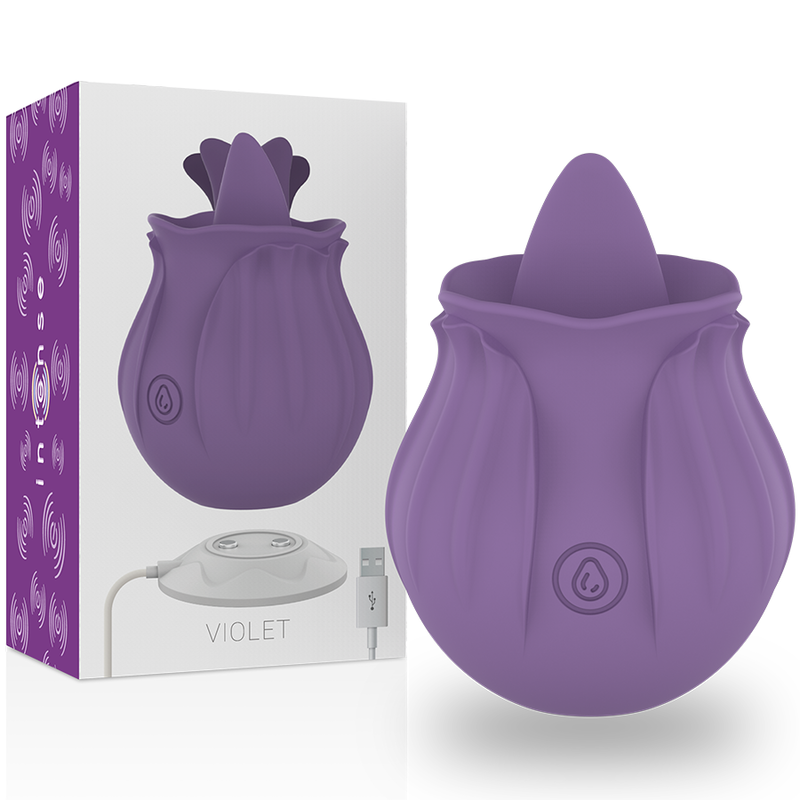 Estimulador de clitóris com língua -  INTENSE - base magnética