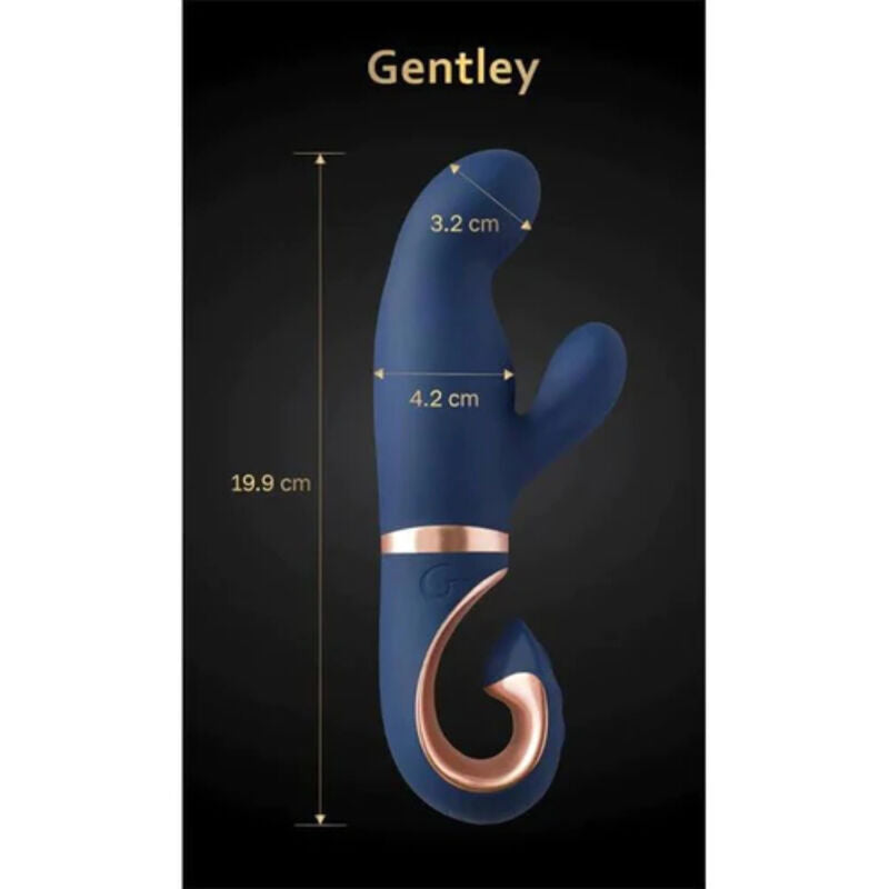 Vibrador Gentley – Estimulação Tripla e Prazer Intenso-  AZUL CARIBE - G-VIBE