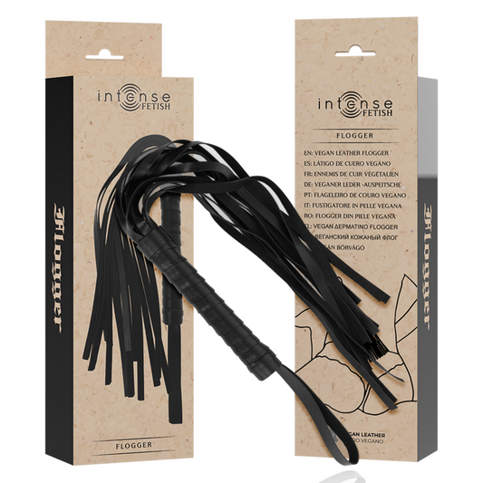Chicote de Couro Vegano Fetish - INTENSE