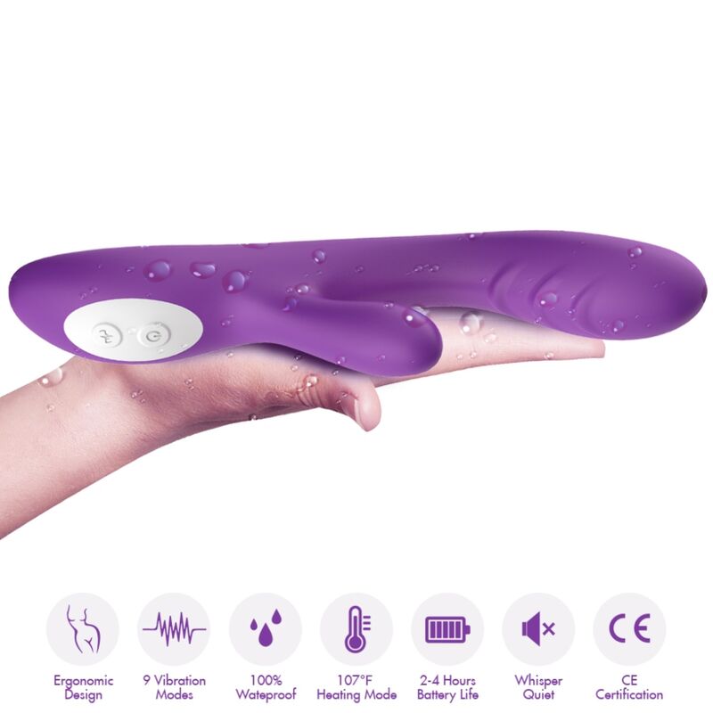 Vibrador efeito calor Spark Roxo - ARMONY