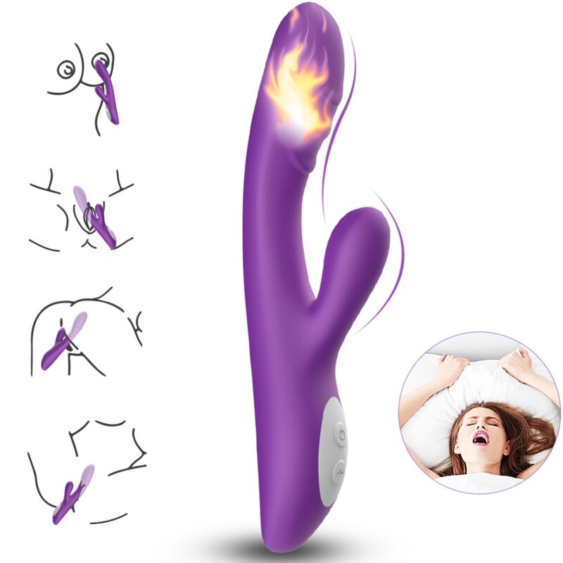 Vibrador efeito calor Spark Roxo - ARMONY