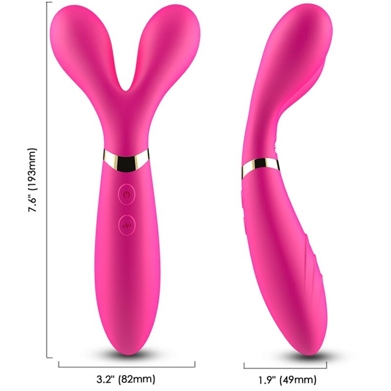 Massajador e Vibrador Y-Wand cabeça dupla - ARMONY