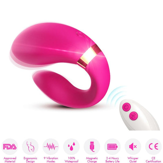 Vibrador para Casais com controlo remoto - ARMONY - Crescente
