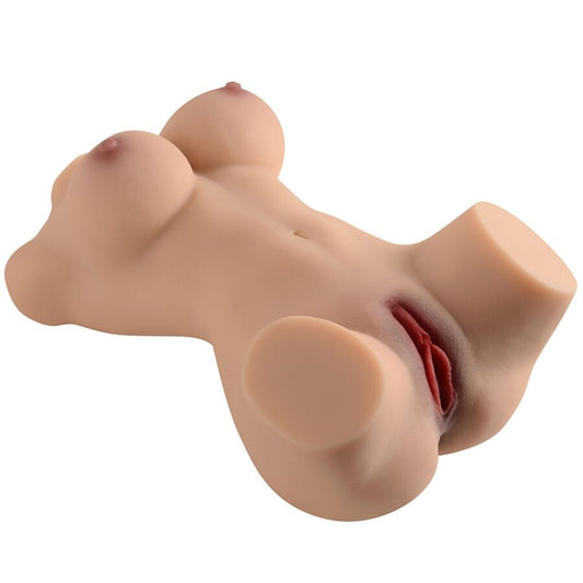 Torso Feminino Realista em Silicone com Dupla Penetração – XISE