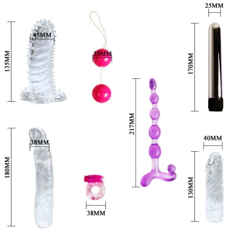 Kit Fantasia Lovers Secret Collection com 7 Peças para Prazer a Dois - BAILE