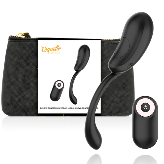 Bala Vibradora com controlo remoto recarregável COQUETTE CHIC DESIRE- Preto - sentimentosocultos