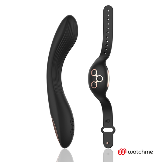 Vibrador Curve Com Controlo Remoto de Tecnologia Watchme Negro/Gold - ANNE'S DESIRE