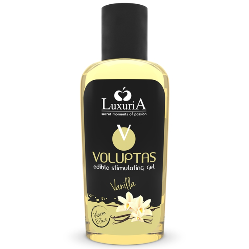 Gel estimulante , comestível ,efeito aquecimento LUXÚRIA VOLUPTAS - 100 ml - sentimentosocultos