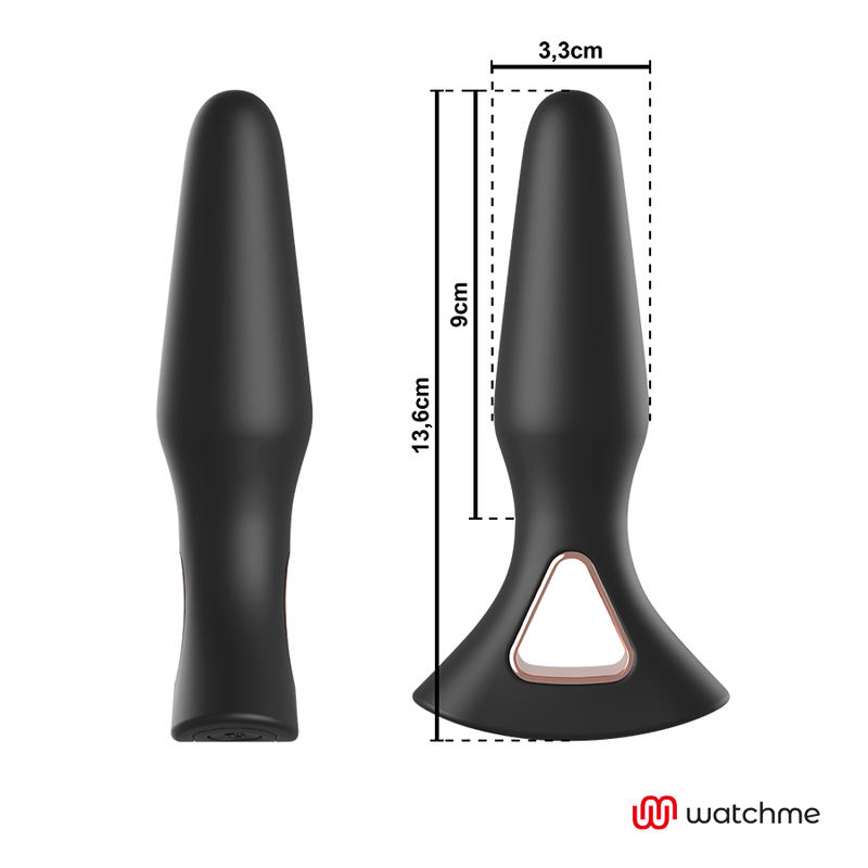 Plug anal vibrador com controlo remoto ANBIGUO WATCHME ALEXANDRU - sentimentosocultos