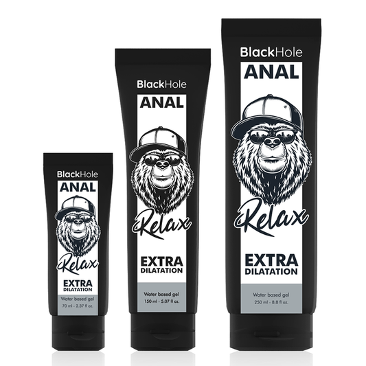 Black Hole Anal Relax - Lubrificante Dilatador à base de água para Sexo Anal Sem Dor - sentimentosocultos