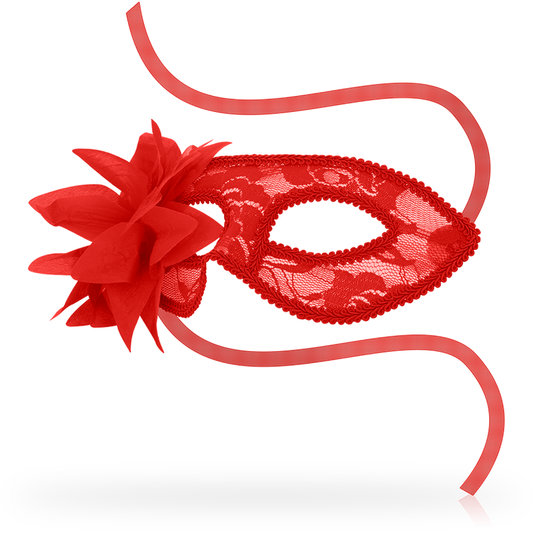 Máscara de renda EYEMASK e flor - sentimentosocultos