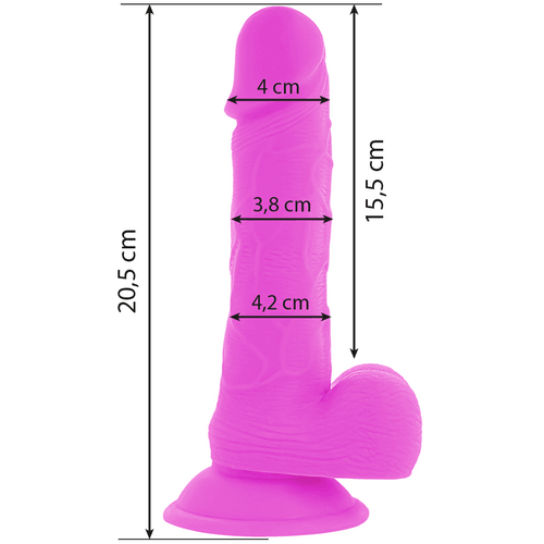Dildo vibratório flexível - DIVERSIA - roxo - sentimentosocultos