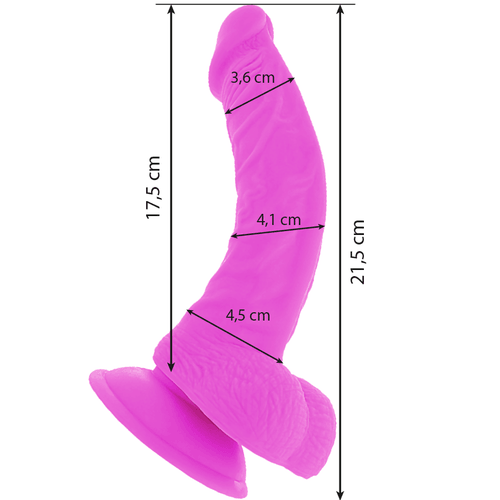 Dildo vibratório flexível - DIVERSIA - roxo - sentimentosocultos