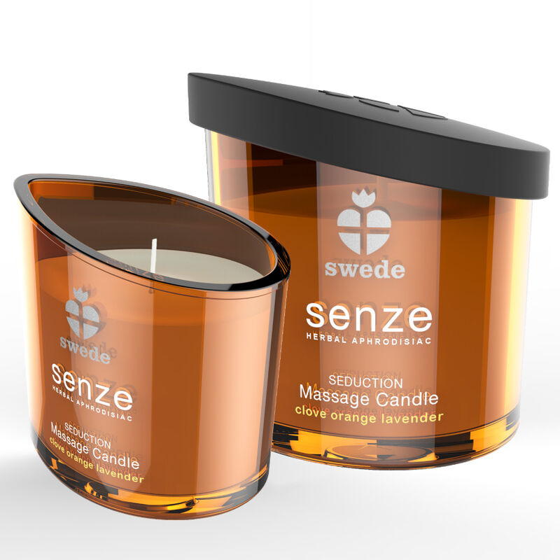 Vela de massagem sedução SWEEDE SENZE - Trevo, Laranja, Lavanda - sentimentosocultos