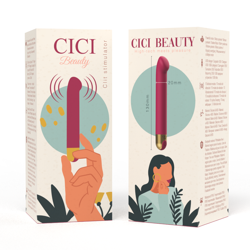 Estimulador de clitóris de silicone premium CICI BEAUTY - sentimentosocultos