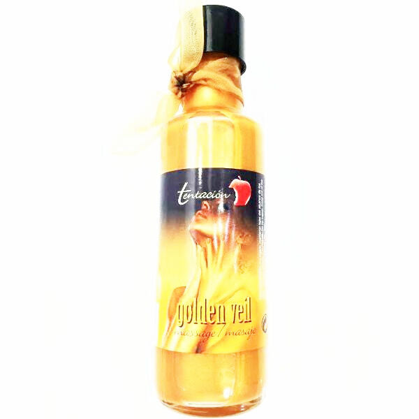 Óleo de massagem TENTACION Véu Dourado - 100ML - sentimentosocultos
