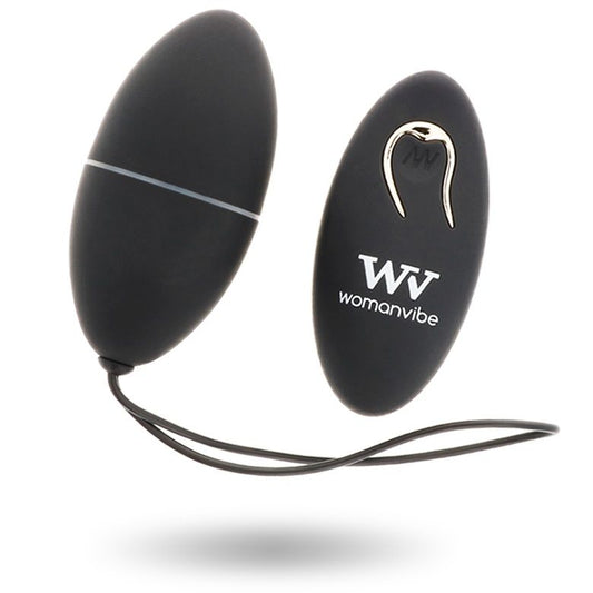 Ovo vibrador com controlo remoto WOMANVIBE ALSAN - preto - sentimentosocultos