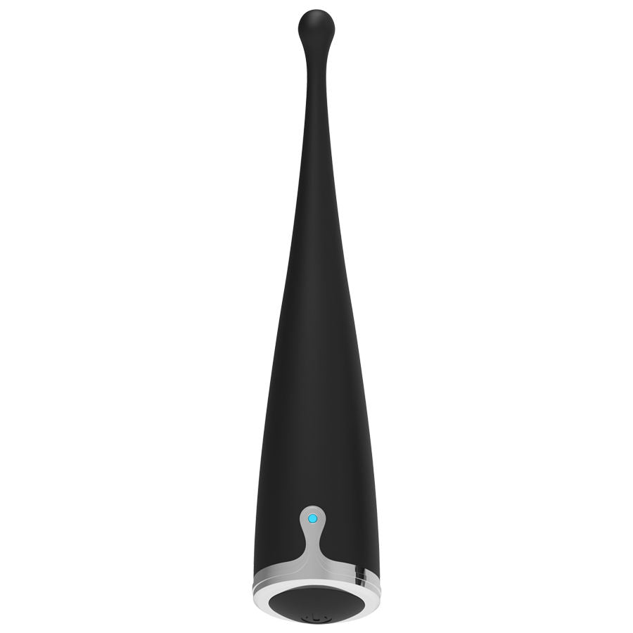 Vibrador Clitórico Orgástico de silicone BRILLY GLAM SPOT VIBE - Preto - sentimentosocultos