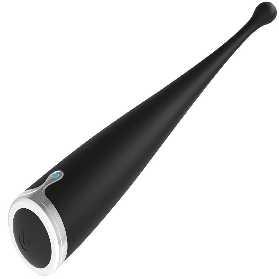 Vibrador Clitórico Orgástico de silicone BRILLY GLAM SPOT VIBE - Preto - sentimentosocultos