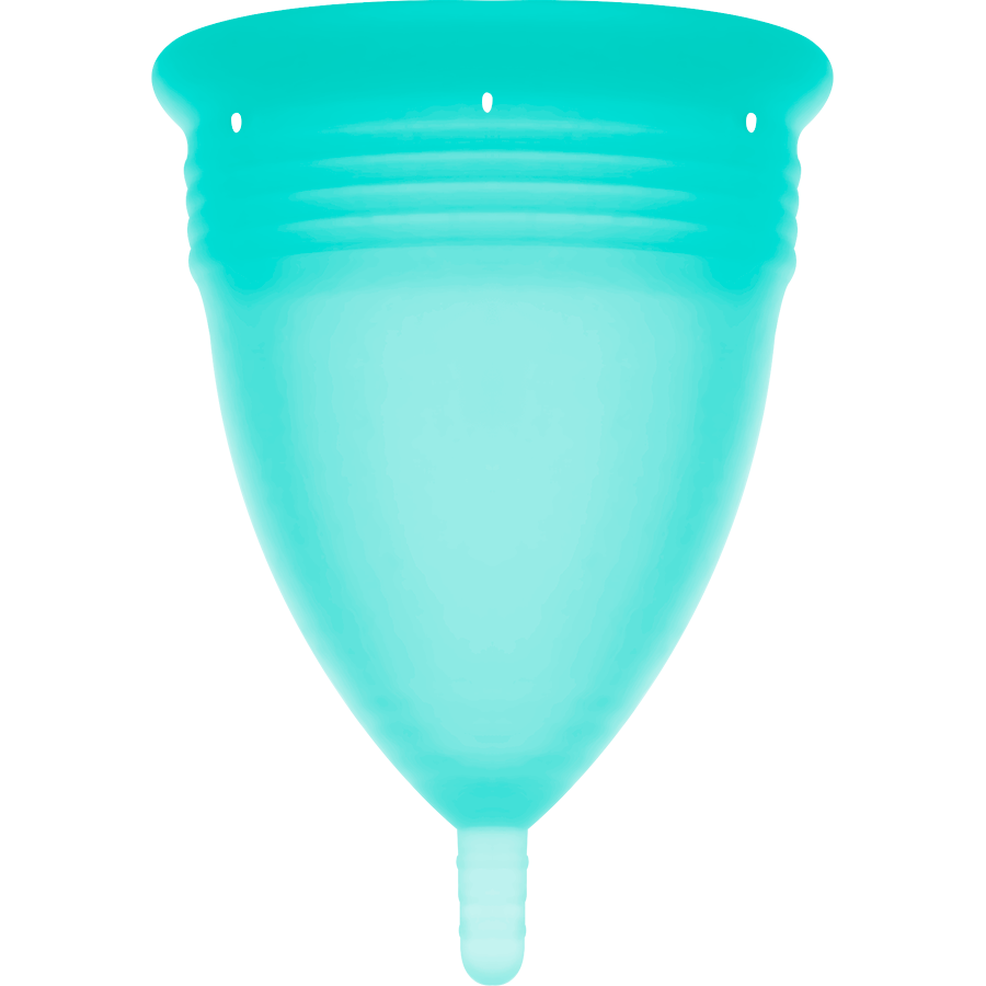 Copo menstrual de silicone STERCUP Aquamarine - Tamanho L - sentimentosocultos