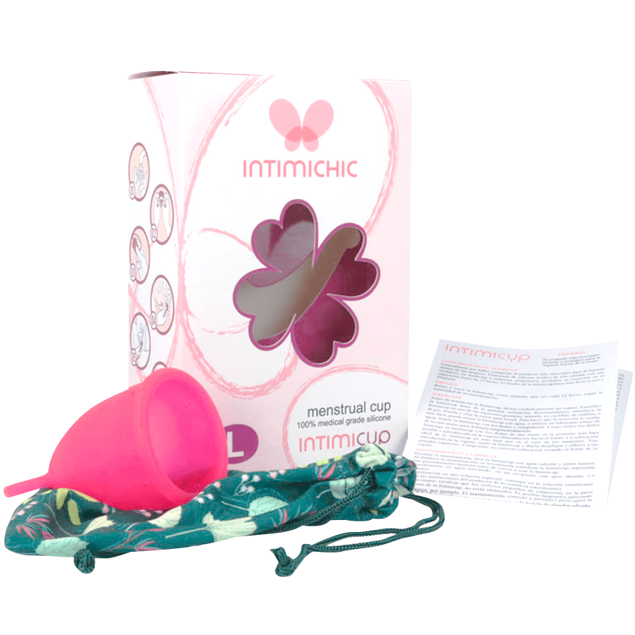 Copo menstrual INTIMICHIC de silicone médico tamanho L (Grande) - sentimentosocultos