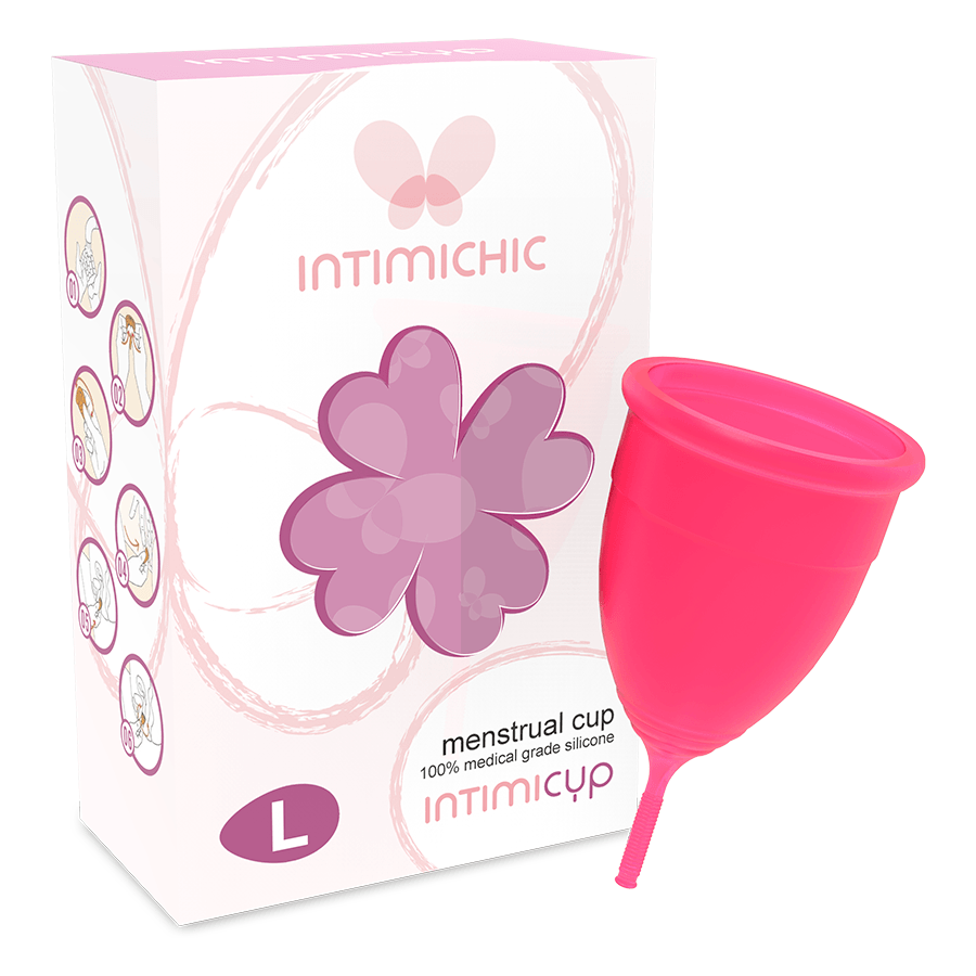 Copo menstrual INTIMICHIC de silicone médico tamanho L (Grande) - sentimentosocultos