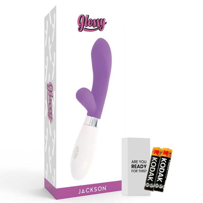 Vibrador Massajador de coelho GLOSSY JACKSON - Roxo - sentimentosocultos