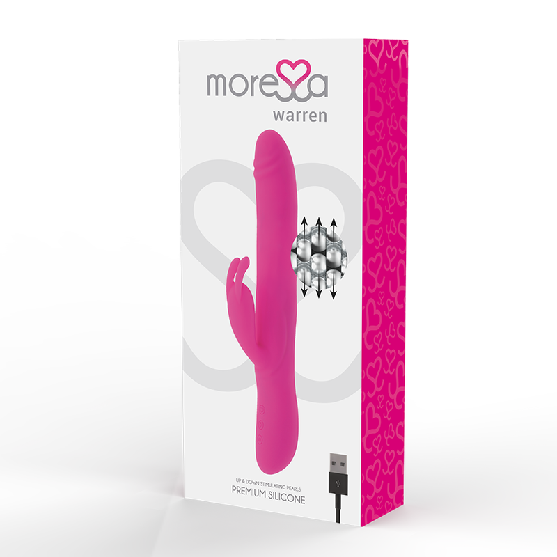 Vibrador de silicone premium MORESSA WARREN - Recarregável - sentimentosocultos
