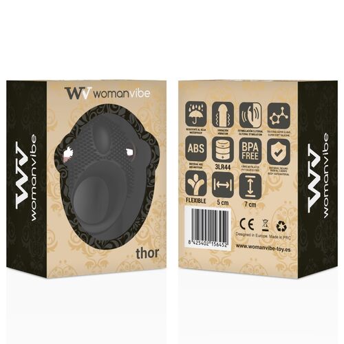 Anel vibrador de silicone - Thor - sentimentosocultos
